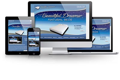 Beautiful Dreamer Natural Beds Mobile Showroom E.B. Web Recent Web Design Project Details
