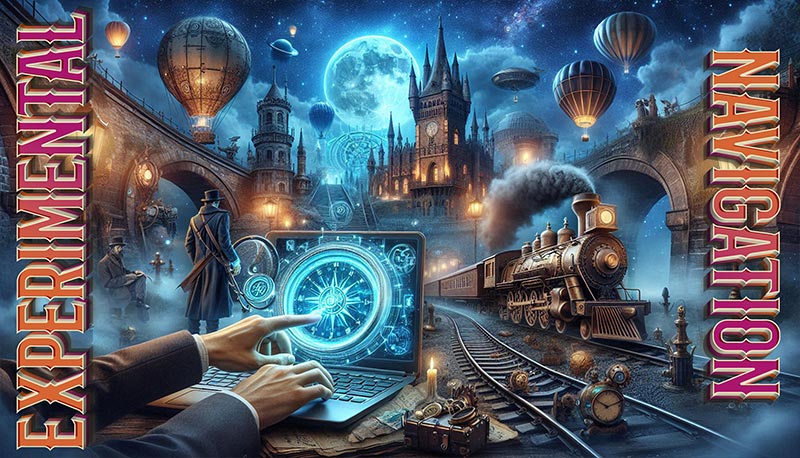 Elements of Experimental Navigation on a Website