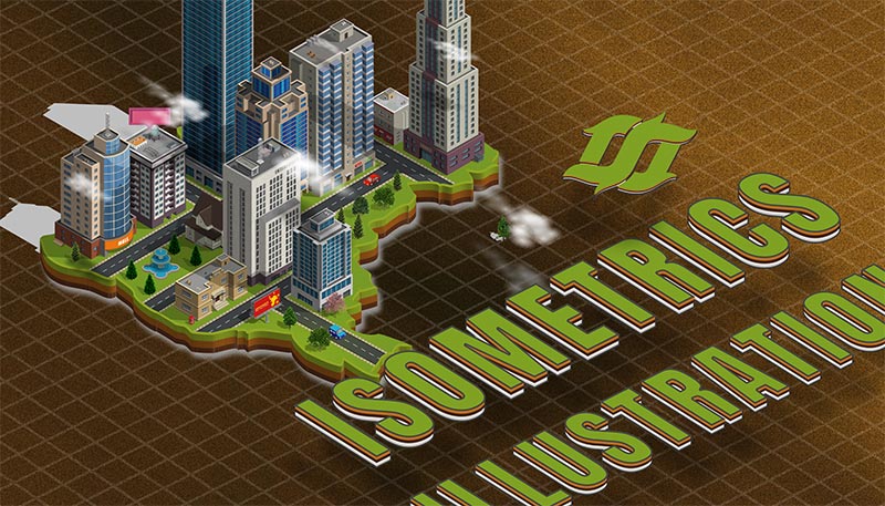 EB Web, isometric design and illustration