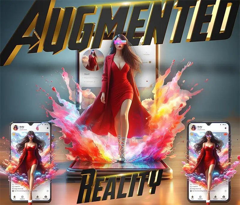 AR can be used to create interactive content for social media